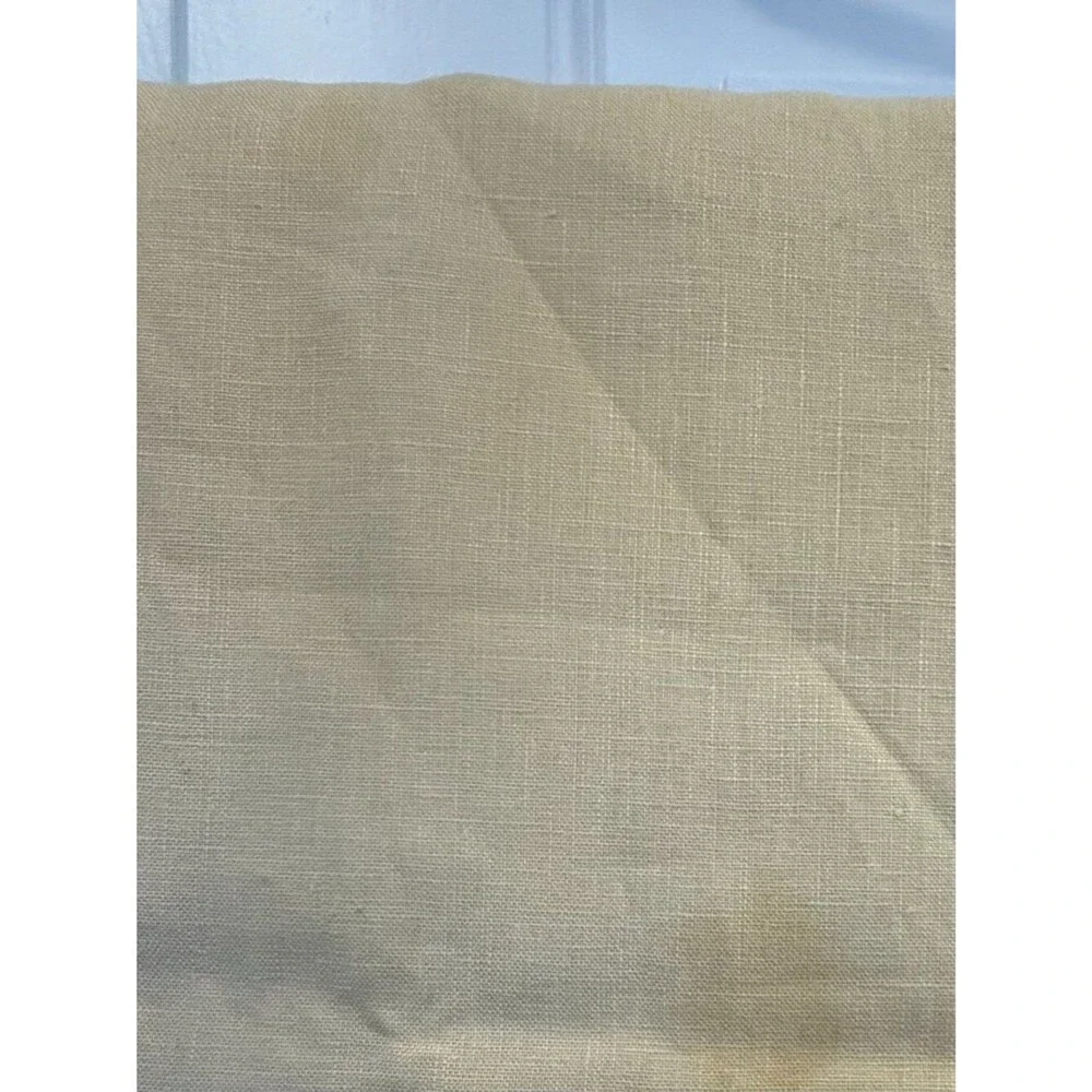 Vintage French Linen Hemstitch Table Runner 102 x 16